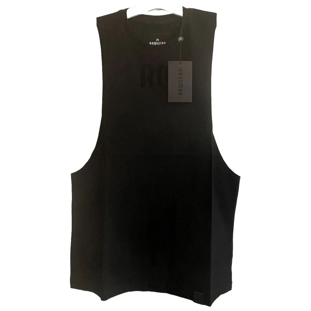 Men's Raw Gear RG Muscle Tank Size Small & XXL Black By Bradley Martyn RG335